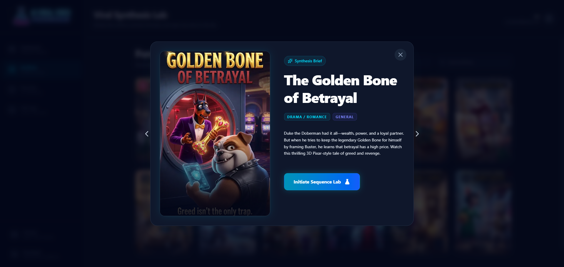 Summary Popup Screenshot